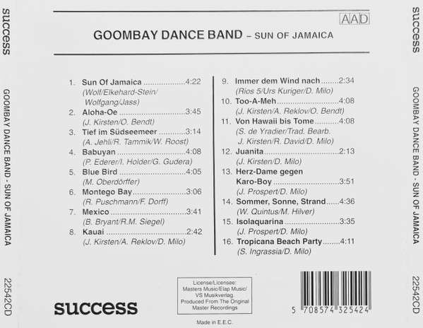 Goombay Dance Band  Sun Of Jamaica (Music CD)