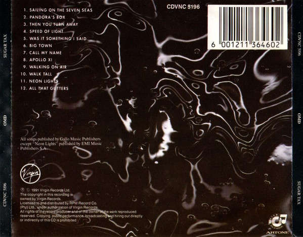OMD  Sugar Tax (Music CD)