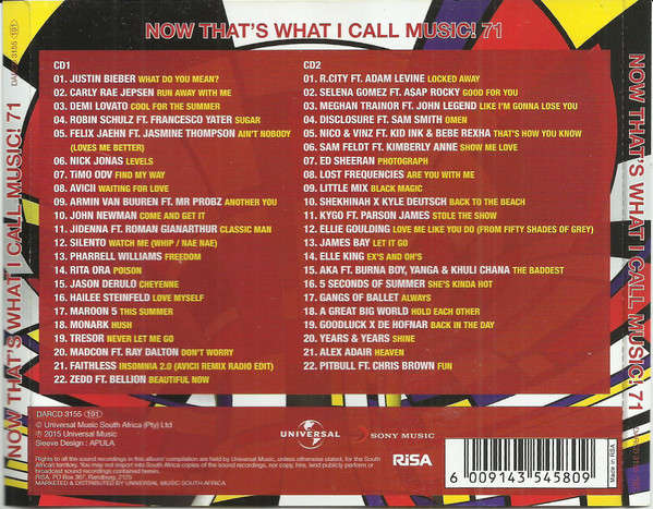 Now That's What I Call Music! 71 (Music CD)