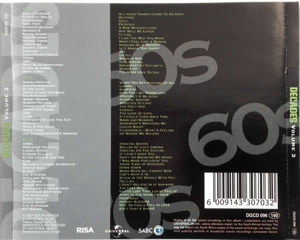 Decades 3 - Five decades of Hits (Music CD)