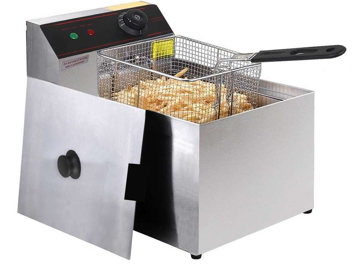 Stainless Steel  Single Tank Electric Deep Fryer (READ THE DESCRIPTION)