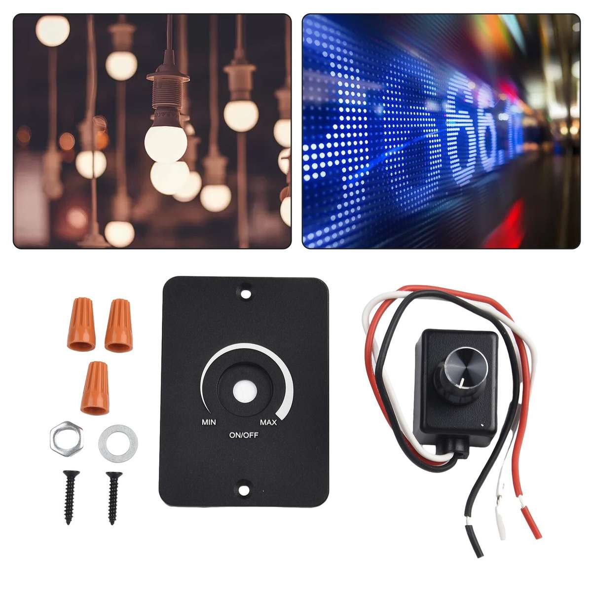 12V Dimmer RV Light Dimmer High Side for PWM Dimming For Boat Camper