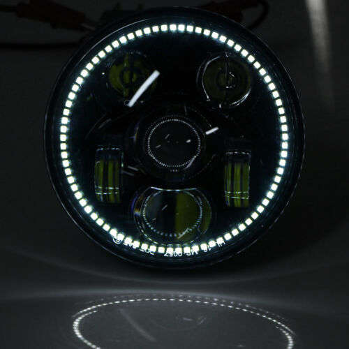 5 3/4inch LED Headlight with Halo DRL for Motorcycle Indian Scout 60 Bobber