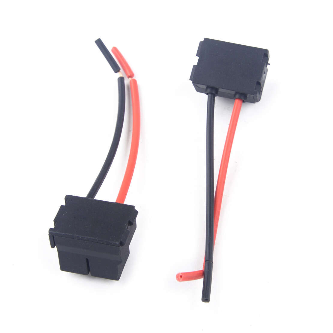 2X H7 Female Headlight Fog Bulb Ceramic Socket Plug Connector Wiring Harness