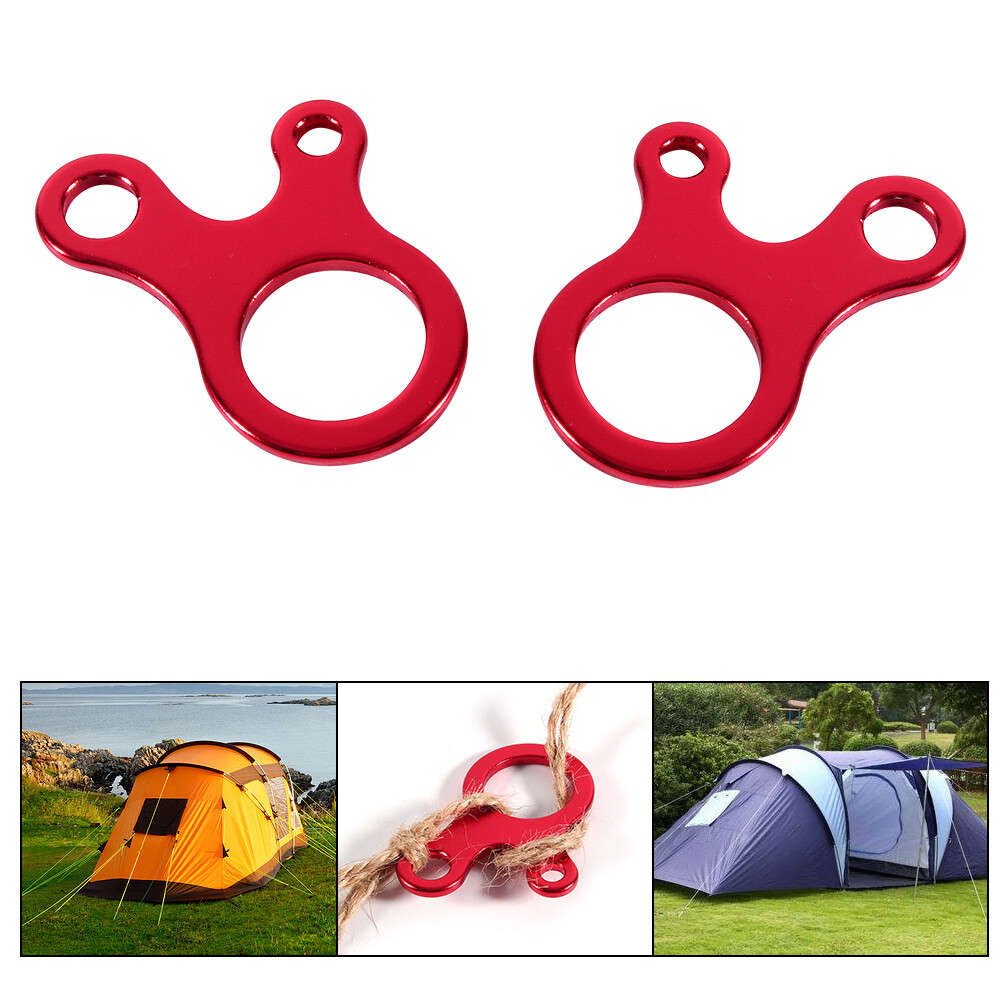 Guy Line Runner Tent Tensioners Rope Adjuster 10pcs Aluminum Camping Awning CW