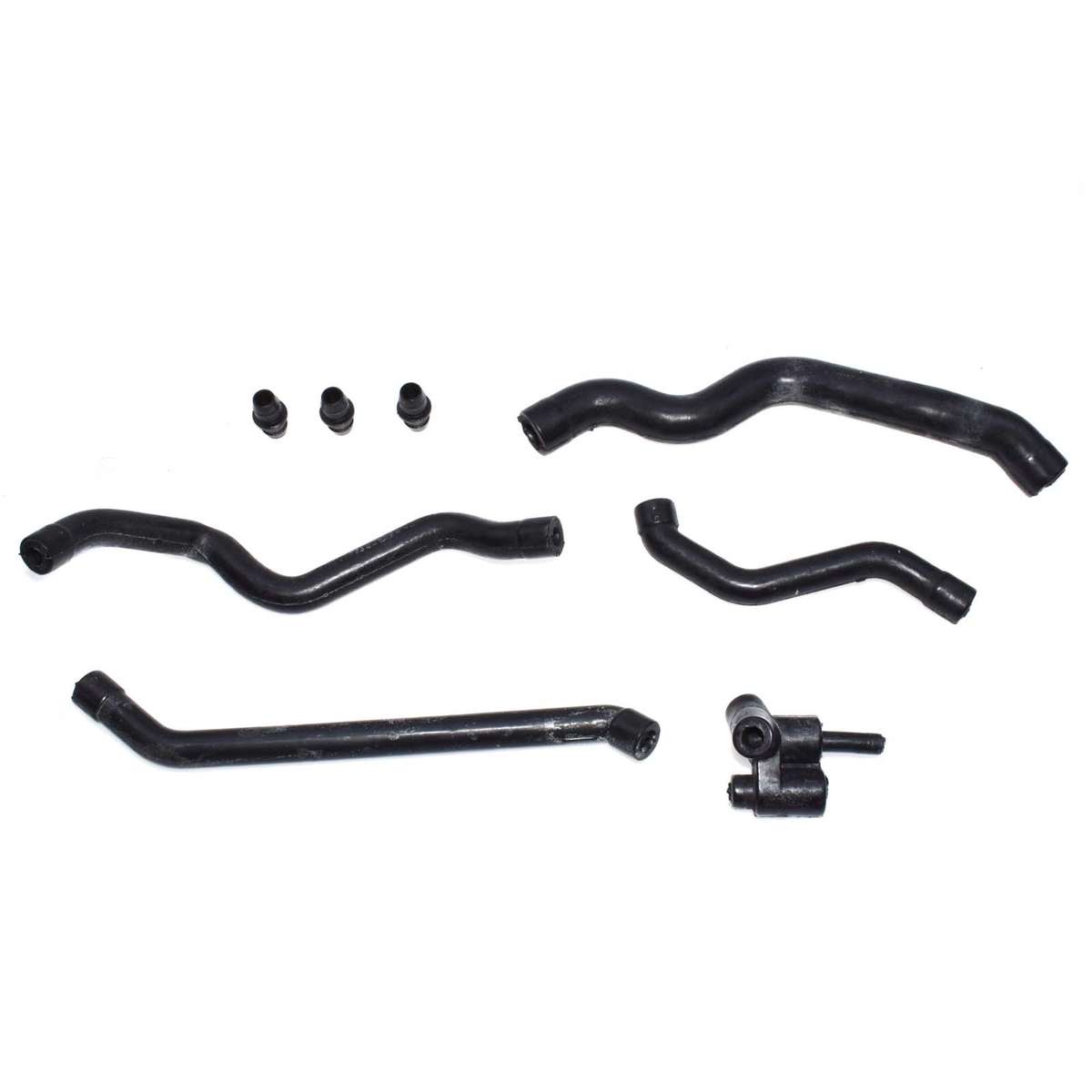 CRANKCASE VENTILATION VALVE COVER BREATHER HOSE KIT W/ CONNECTOR FOR Mercedes