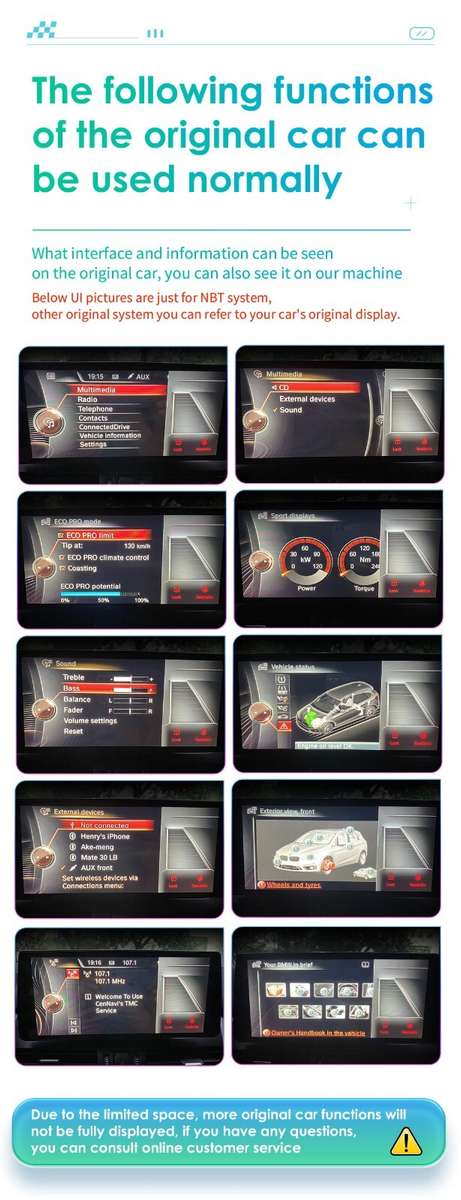 10.25" Car GPS Radio 8Core For BMW X5 X6 E70 E71 CIC Android 13 Wireless CarPlay