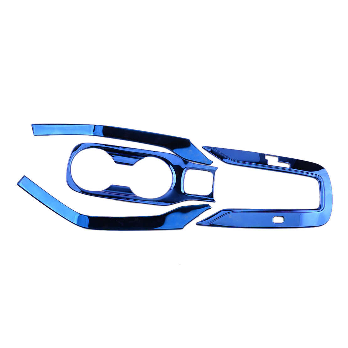 4pcs Blue Titanium Console Gear Shift Panel Trim Fit for Toyota Corolla 2019-21