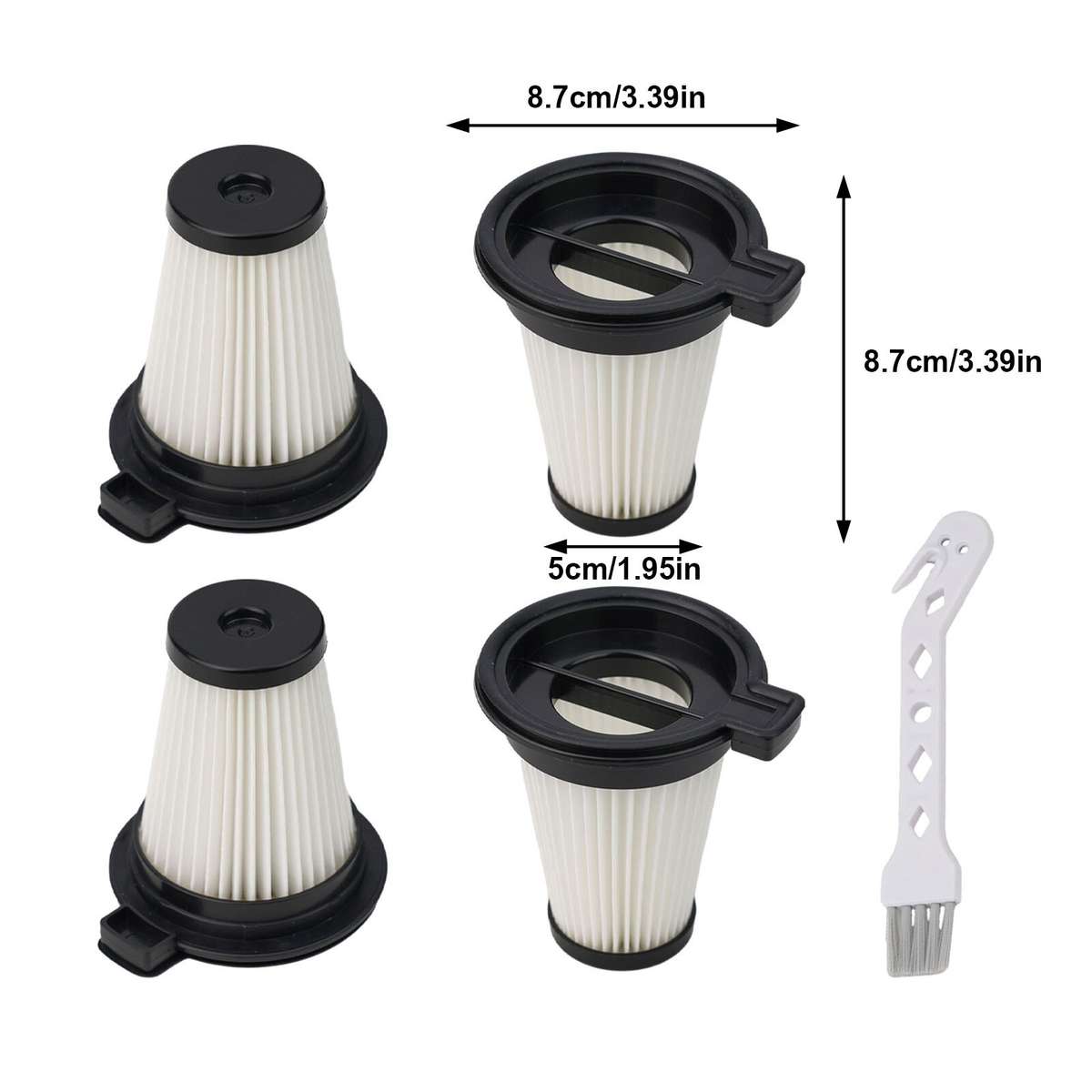Improved Air Filtration With For Wyze Handheld StickCordless Vacuum Filters