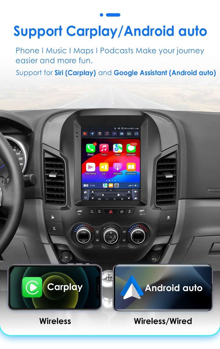 8Core For Ford Ranger 2011-2015 9.7" Screen Android Car Radio GPS WIFI DSP 4+32G