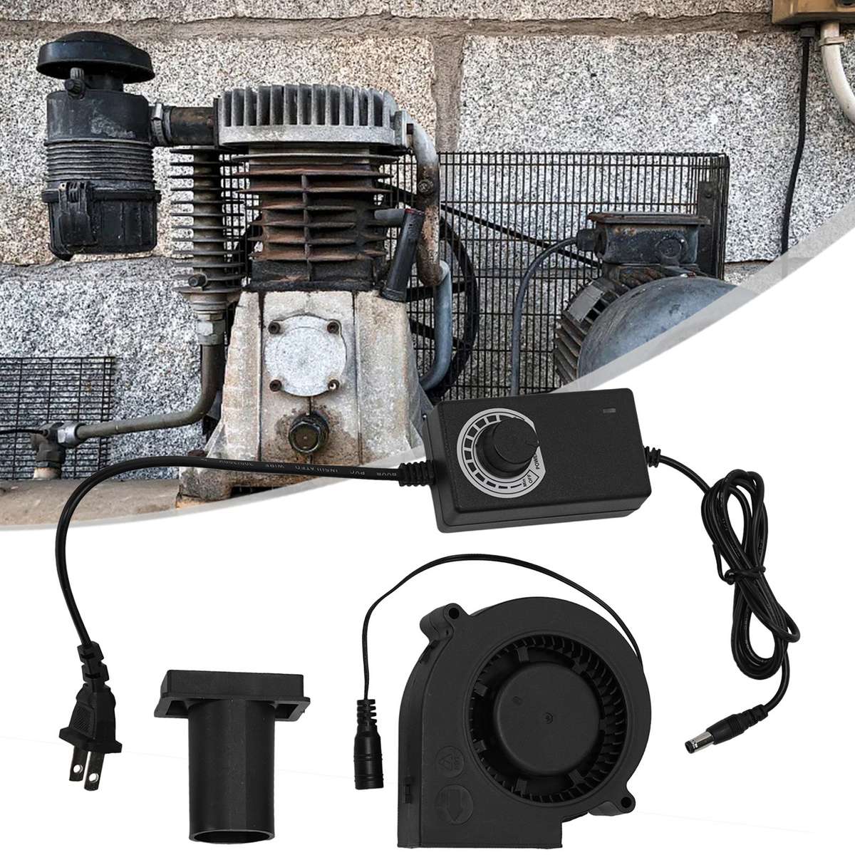 Turbo Fan Blower Air Airflow Compact Convenient DC Double Ball Replacing