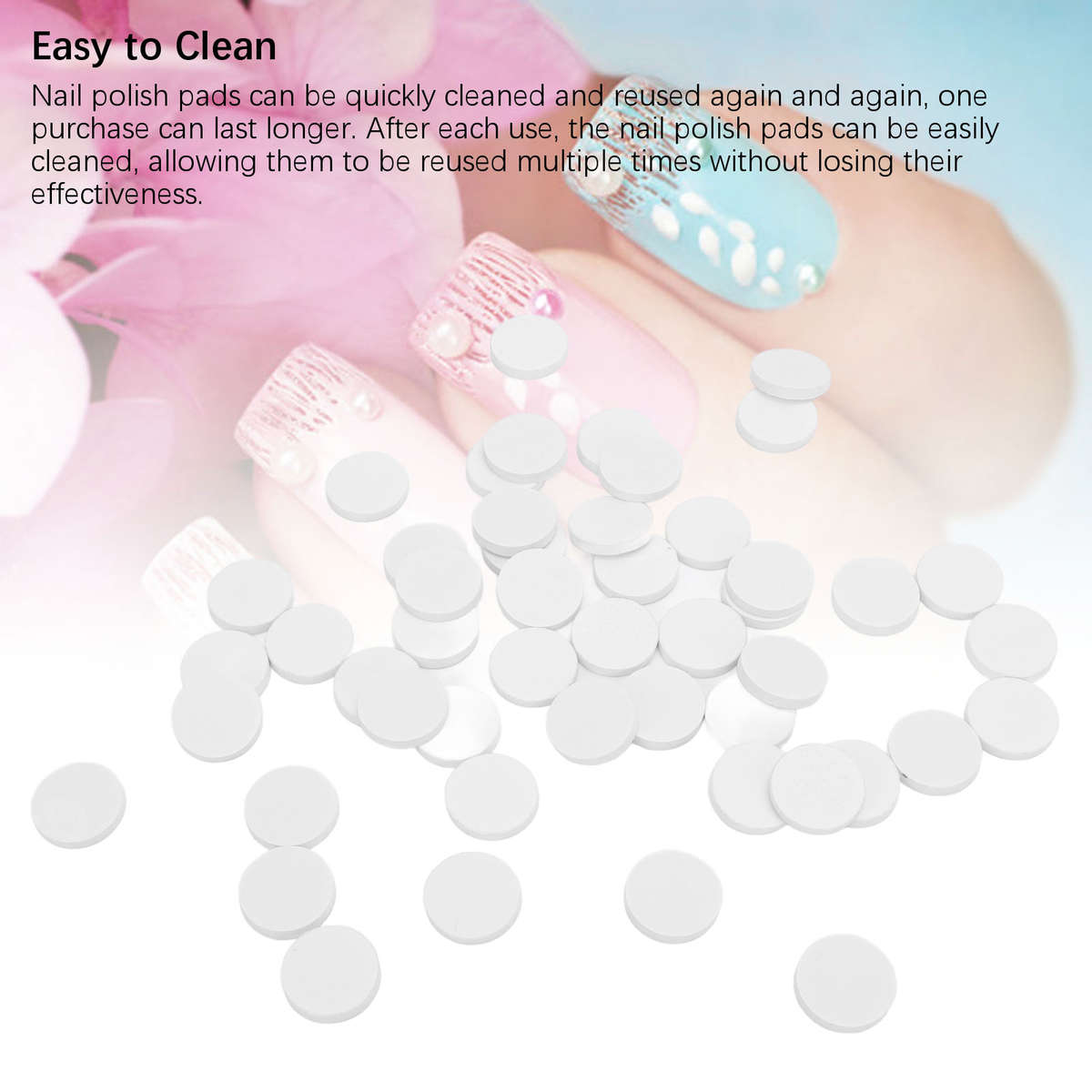 50pcs Nail Buffing Disc 25mm Nail Drill Grinding Pads Professional Polishing CHW