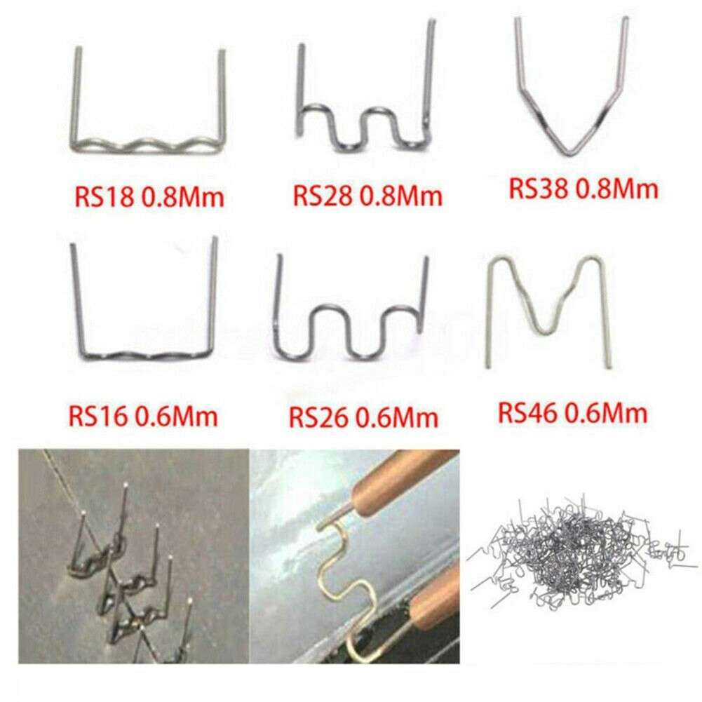 1200PCS 0.6/0.8mm Hot Stapler Staples For Plastic Welder/Car Bumper Repair Kit