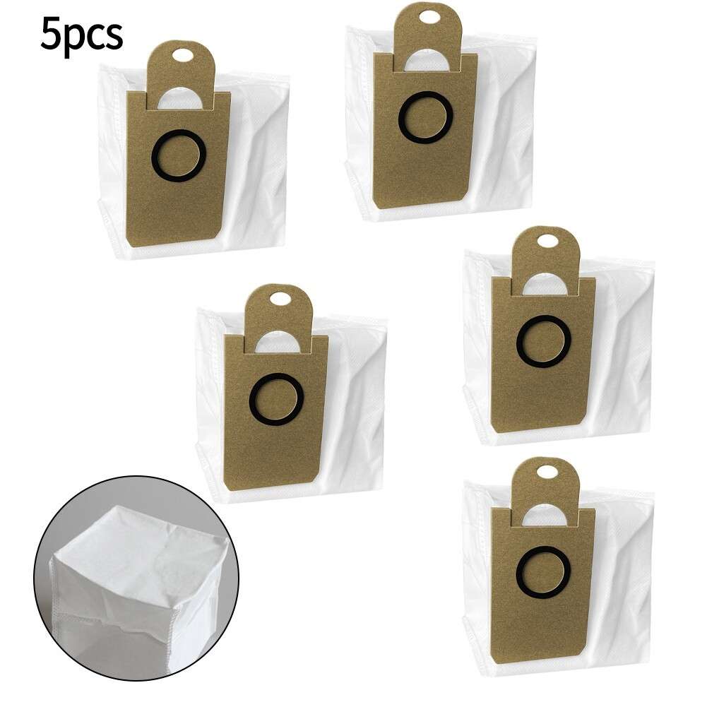 5 Pack Reusable Dust Bag Parts for iHome For AutoVac Nova Self Empty Robot