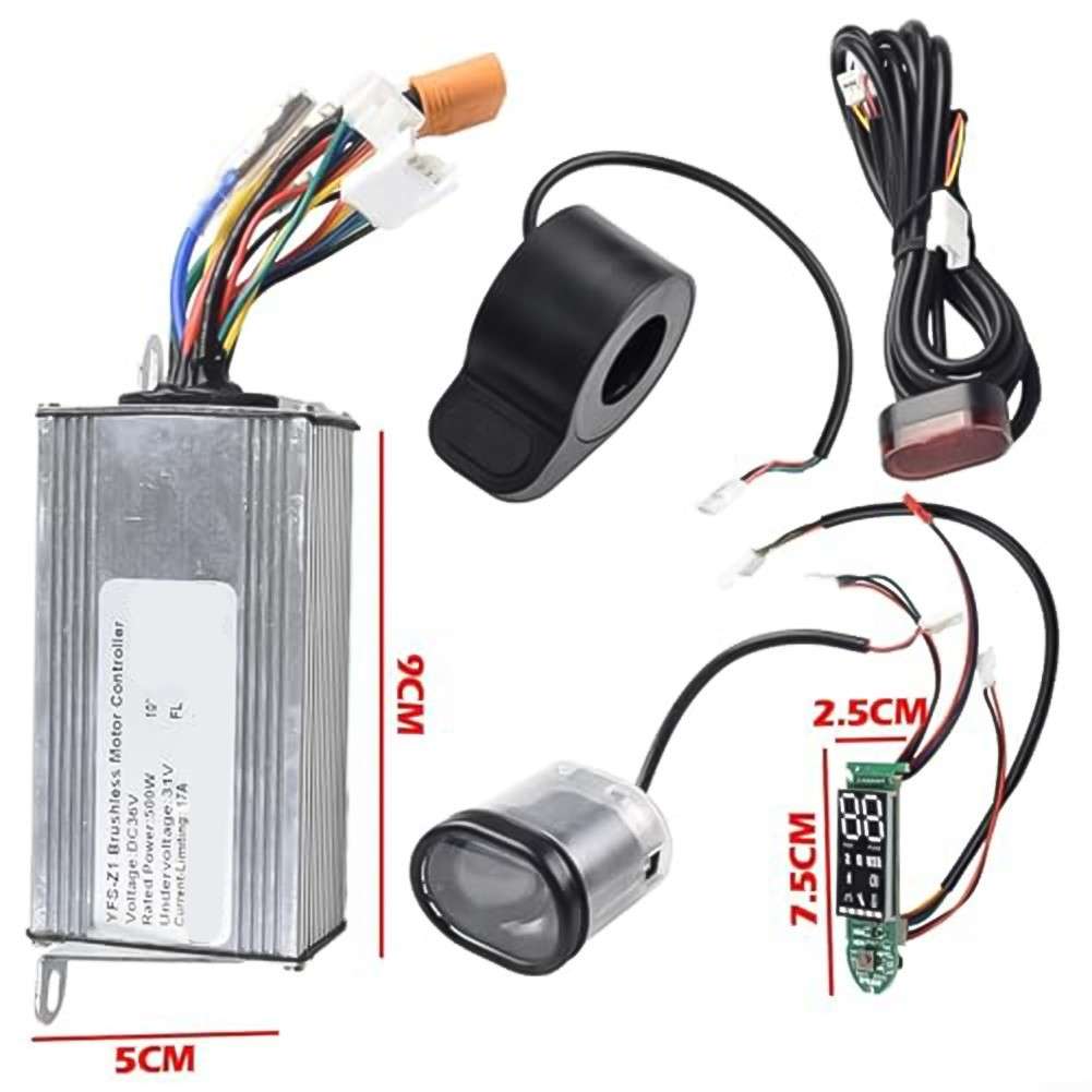 Complete 36V 500W Electric Scooter Controller Kit With User Friendly Interface