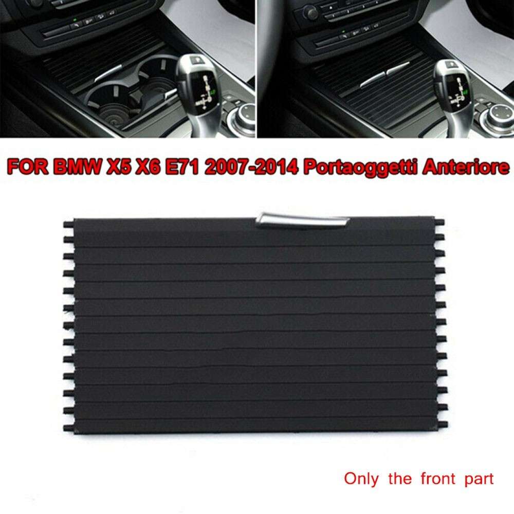 Car Storage Box Auto Center Console Roller Blind Cover For X6E,71,2007-14