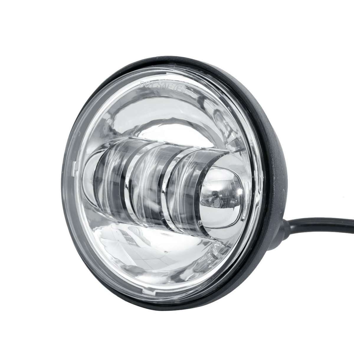 4-1/2 Inch 4.5'' Chrome LED Passing Light Housing Motorcycle Front Fog Lamp