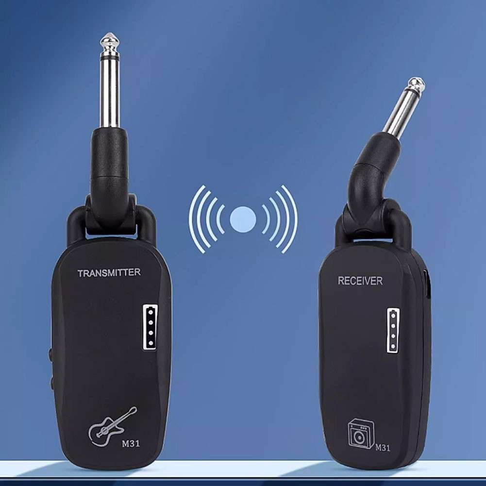 Rechargeable Wireless Guitar System Long Battery Life Exceptional Sound Quality