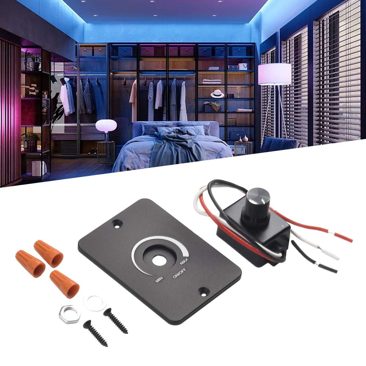 12V Dimmer RV Light Dimmer High Side for PWM Dimming For Boat Camper