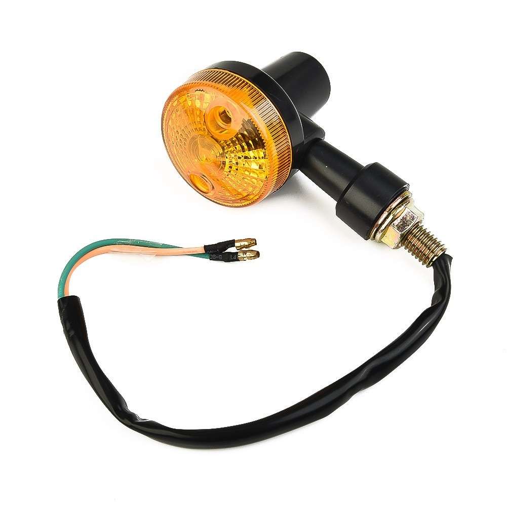 4* INDICATORS TURN SIGNAL AMBER LENS MOTORCYCLE BLINKER LIGHTS-BULBS
