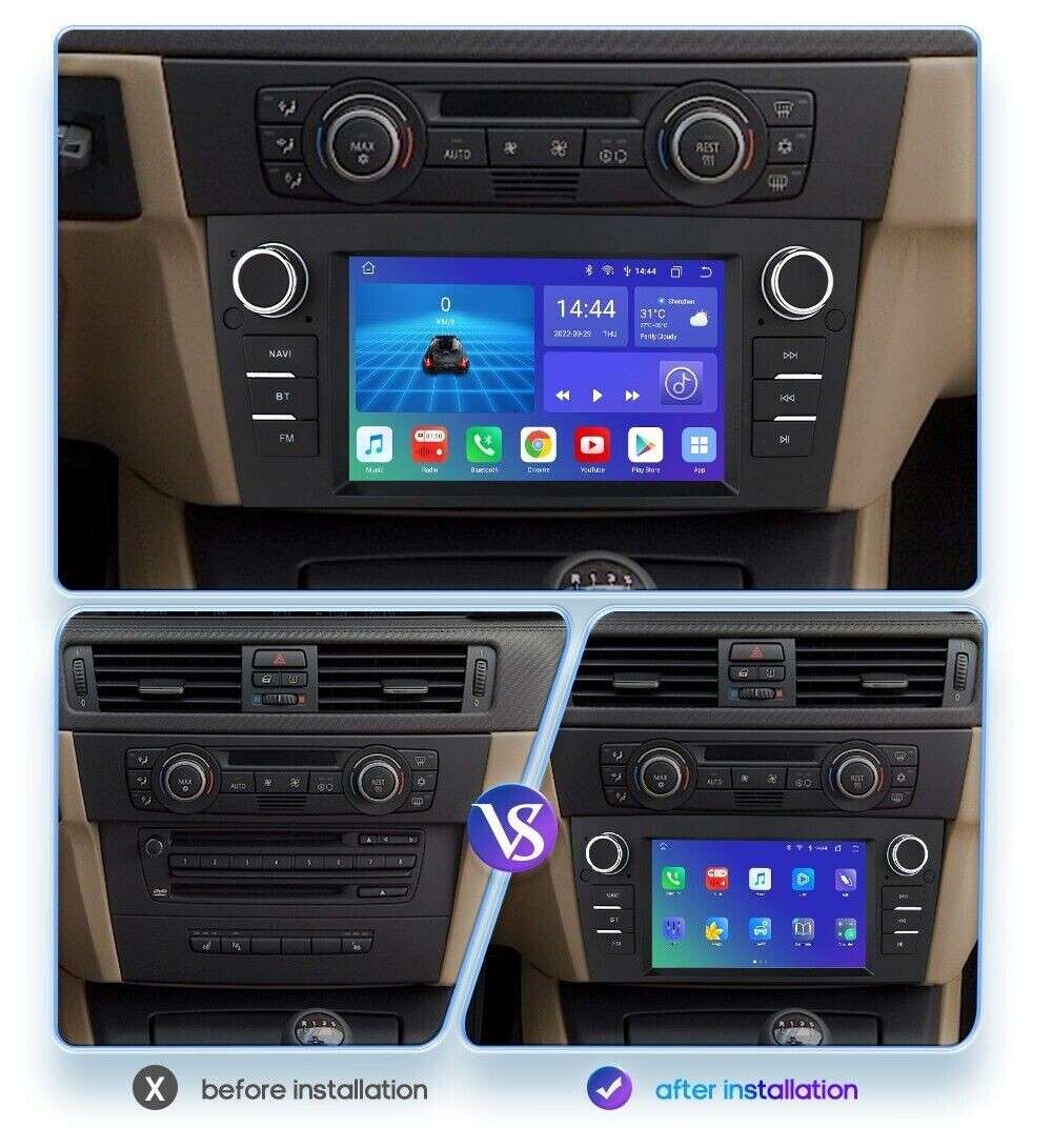 2+32GB For BMW 3er E90 E92 E93 M3 Android 12 Car Play Stereo Radio WiFi Navi GPS