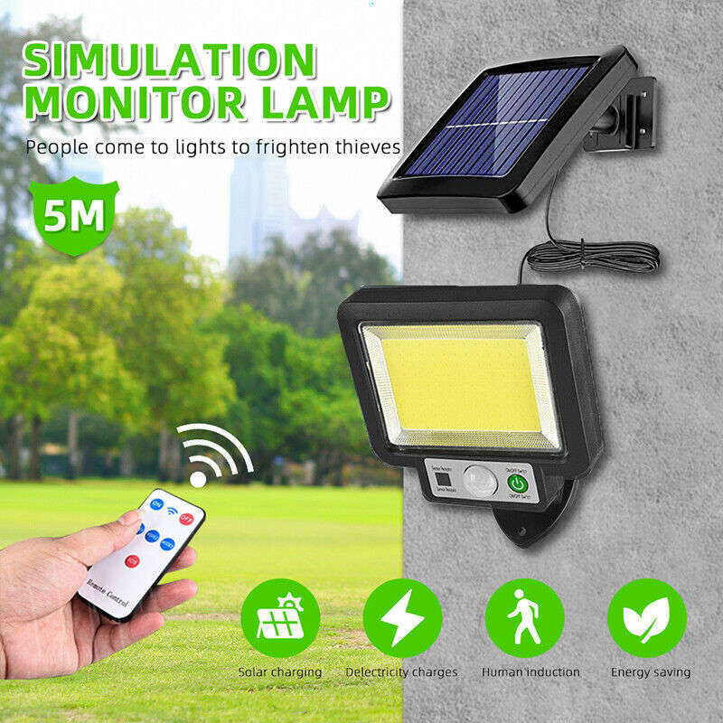 LED Split Solar Wall Lamp Light Outdoor Waterproof Motion Sensor