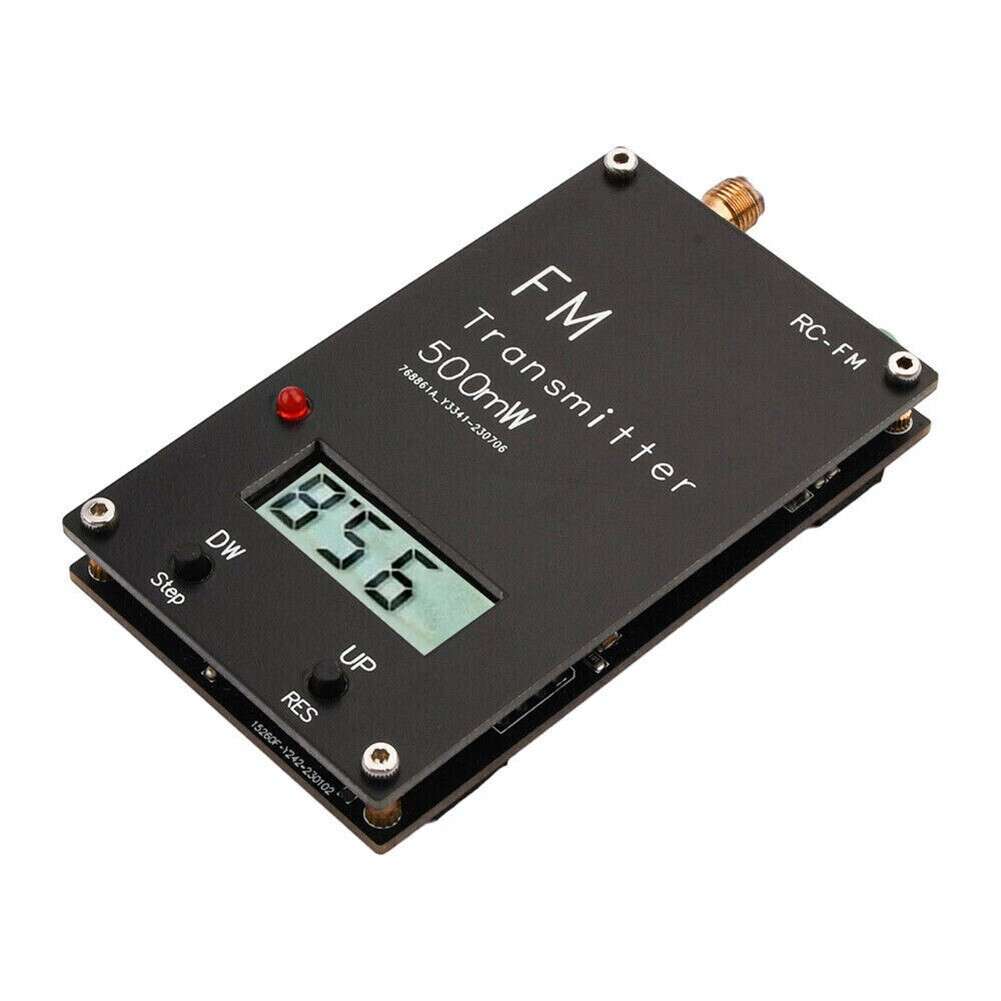 FM Stereo Transmitter With Adjustable Frequency For Devices