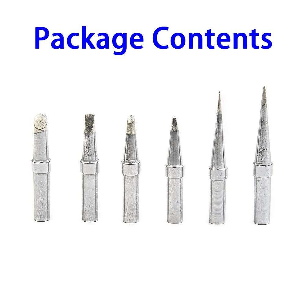 6Pcs/Replacement ET Soldering Iron Tips For Weller WE1010NA WESD51 WES50/51