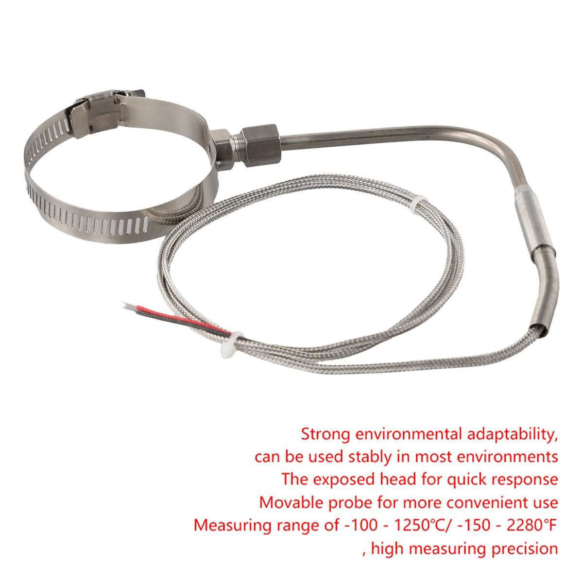EGT Thermocouple K Type Right Angle Stainless Steel Temperature Probe New