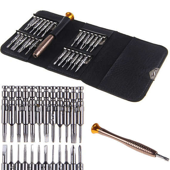 25 in 1 Screwdriver Set Repair Tool Kit  + Case