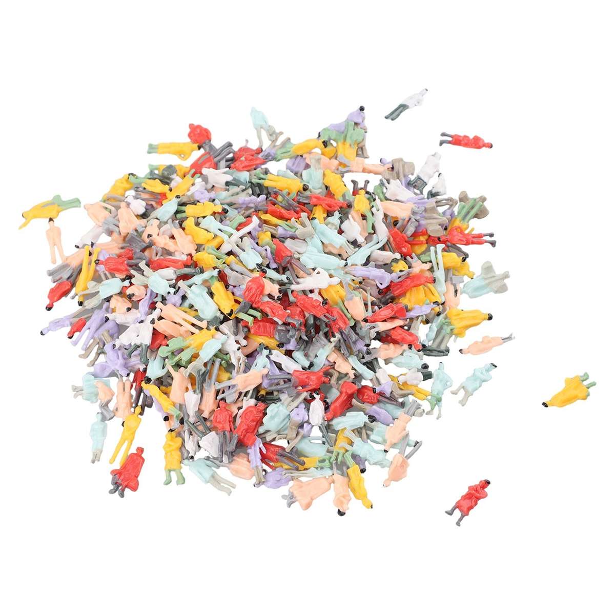 400Pcs Railway Train Layout 1:87 HO Scale Painted Figures Model People Passenger