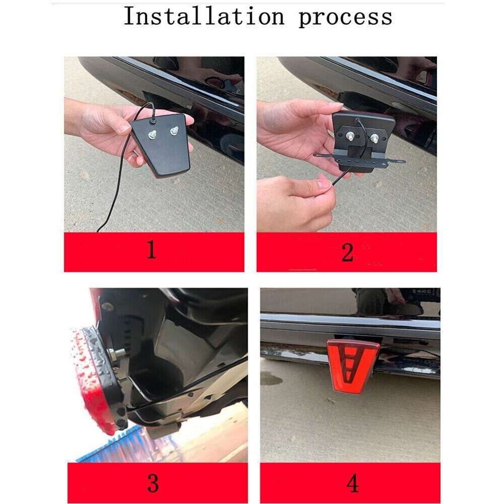 LED F1 Style Red Third Rear Tail Brake Light Stop Fog Lamp