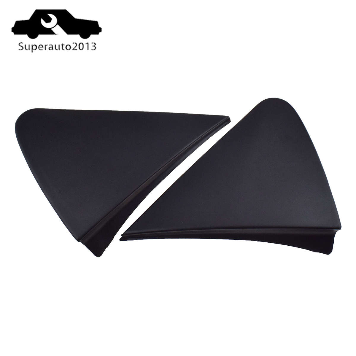 2PCS Left Right Mirror Triangle Corner Fender Cover Trim For 07-11 Toyota Yaris
