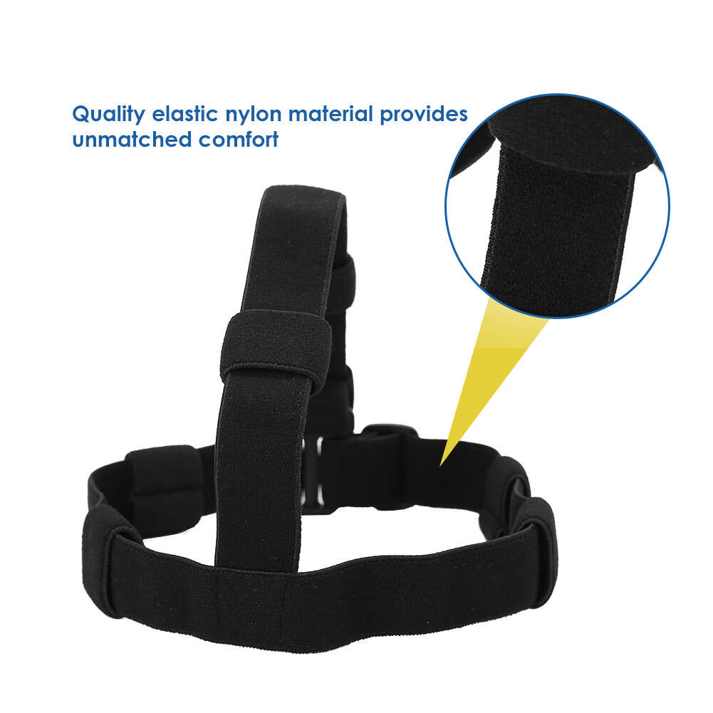Black Flashlight Headband Headlamp Band For Flashlight Outdoor Tools