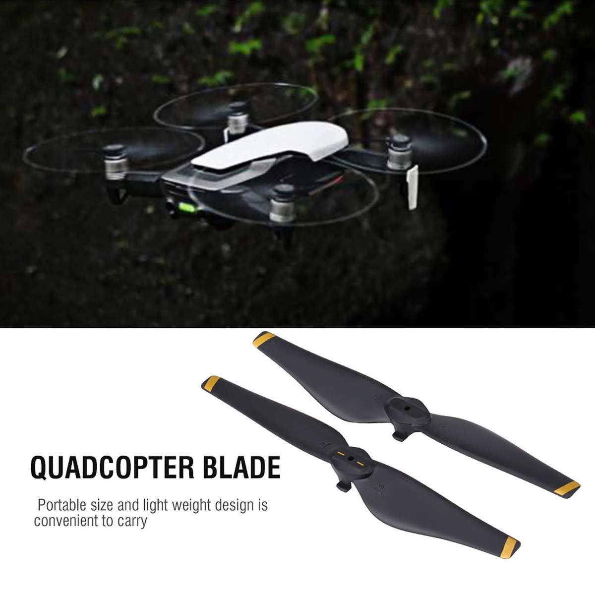 Gold Stripe 2Pairs/Set CW CCW Quick Release Propellers Quadcopter Blade Fo CH