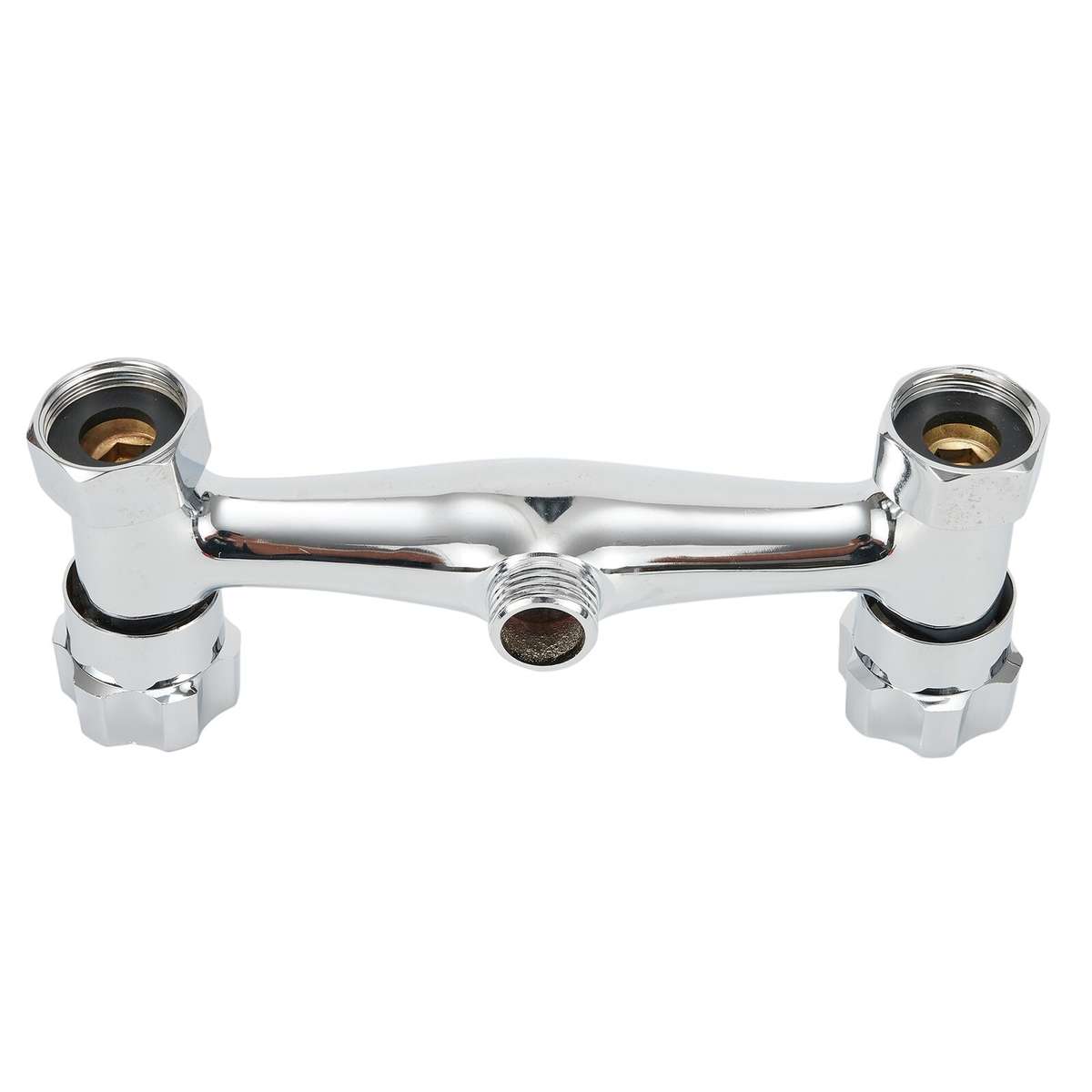 Shower Mixer Valve Valve Water Interface Anti-Reflux Bar Brass Chrome Finish