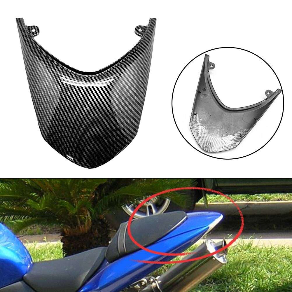 For KAWASAKI ZX10R 2004 2005 Carbon Fiber Black Upper Tail-Light Cover Fairing