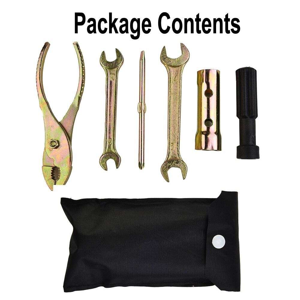 Parts Motorcycle Tool Set Spanner / Wrench / Screwdriver / Pliers W/ Storage Bag