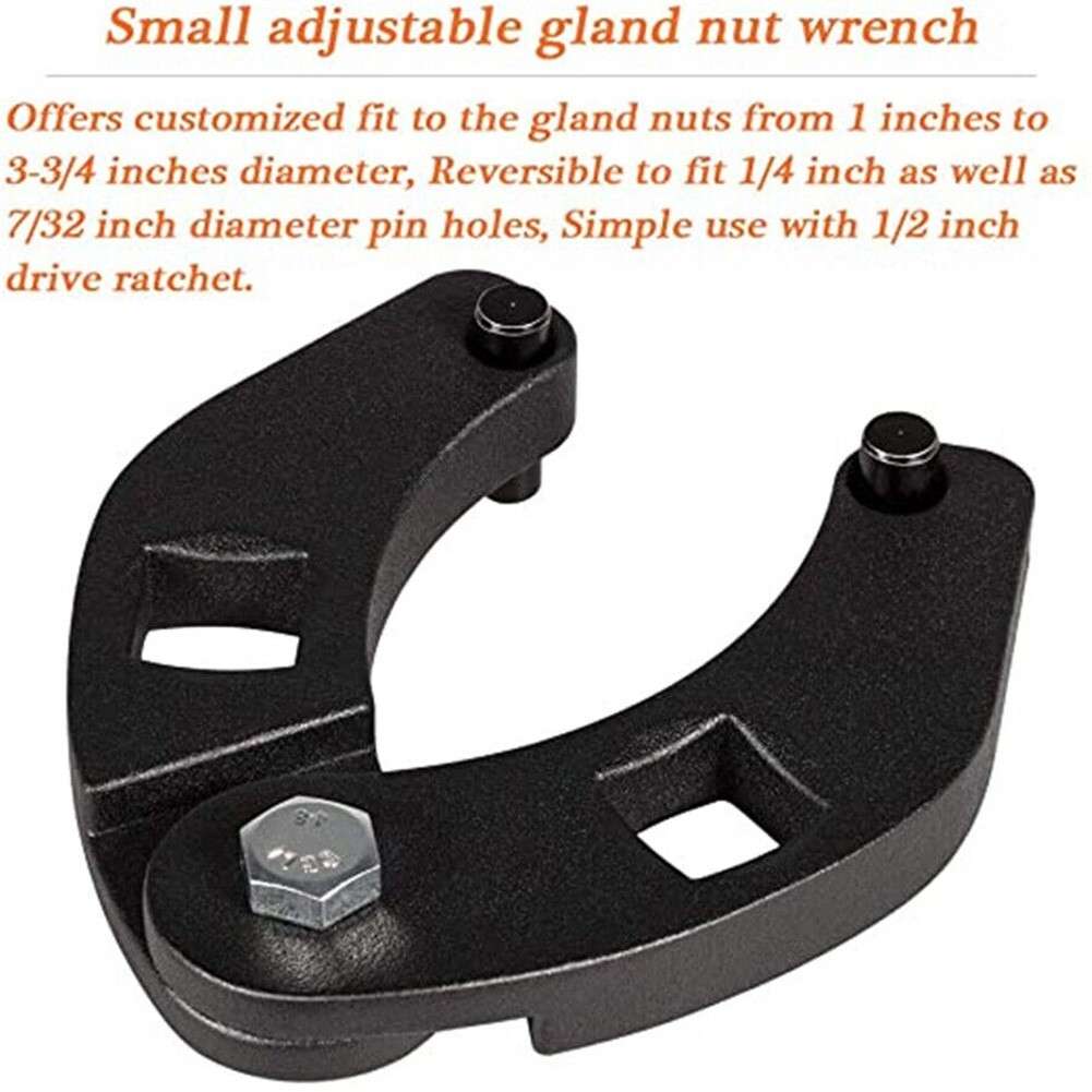 Adjustable Gland Nut Wrench For Efficient Removal Of For Hydraulic Cylinder-Cap