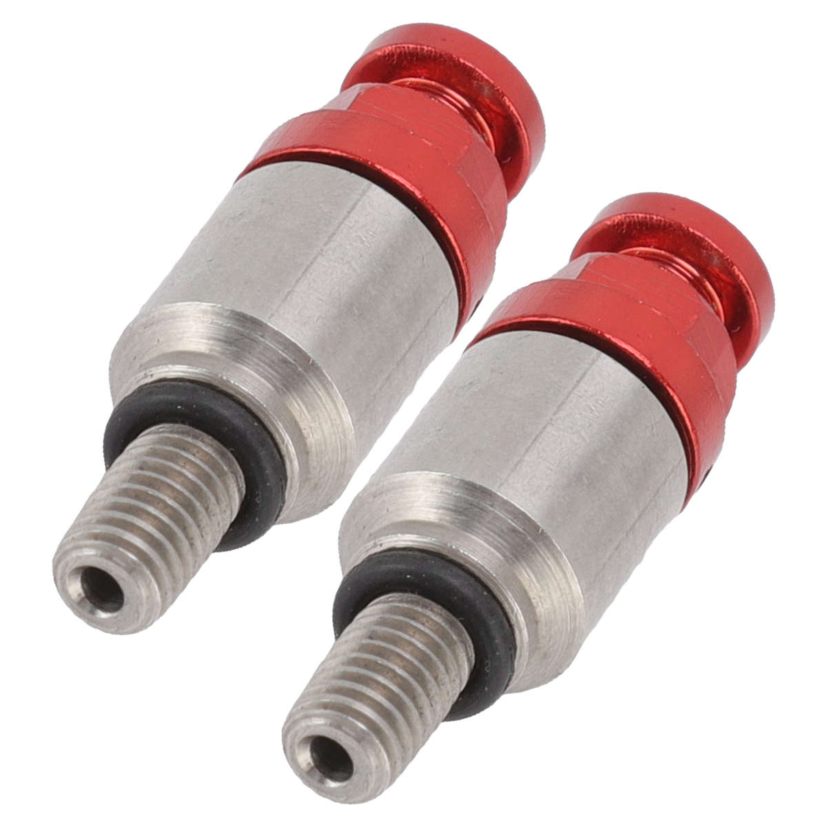 Car 2pcs M5x0.8 Aluminium Alloy Fork Air Bleeder Pressure Relief Valve Fit For