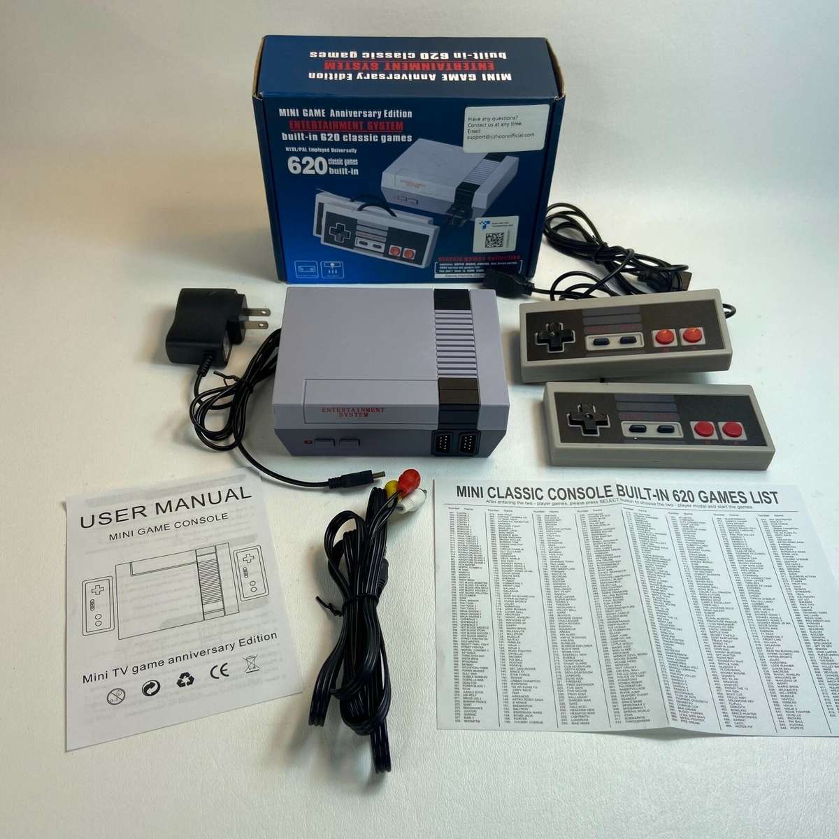 Mini Game Anniversary Edition Entertainment System Built In 620 Classic Games