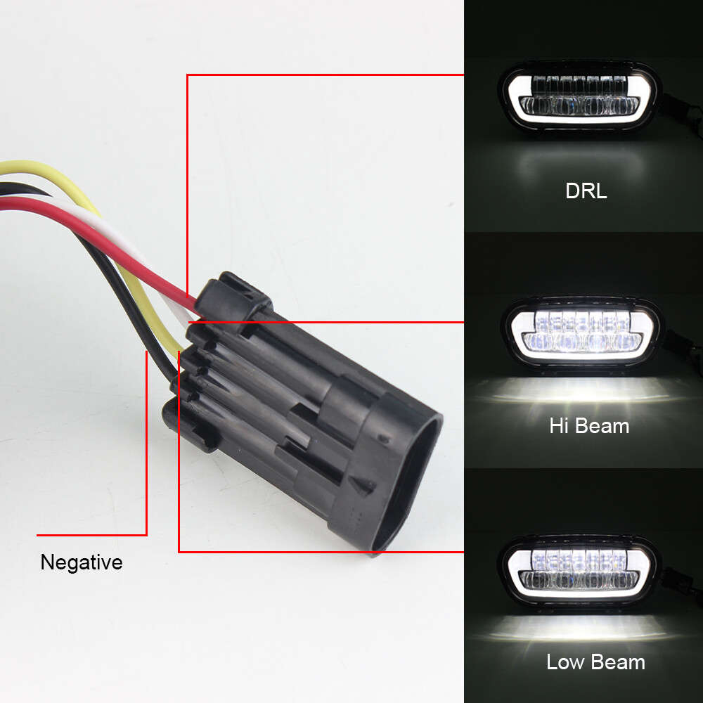 For Harley Fat Bob 2018-2022 LED Headlight Hi/Lo Beam DRL With Bracket Plug&Play