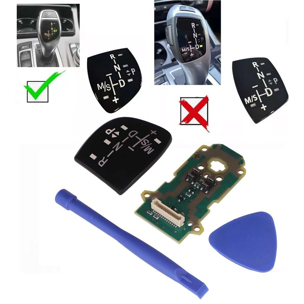 Gear Shift Knob Panel W/LED Circuit Board For BMW Sport 3 4 5 6 7' X5 X6-X3 X4