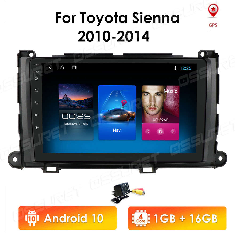 9'' Toyota Sienna 2010-2014 Android 10 Car Stereo Radio GPS Navigation Quad-Core