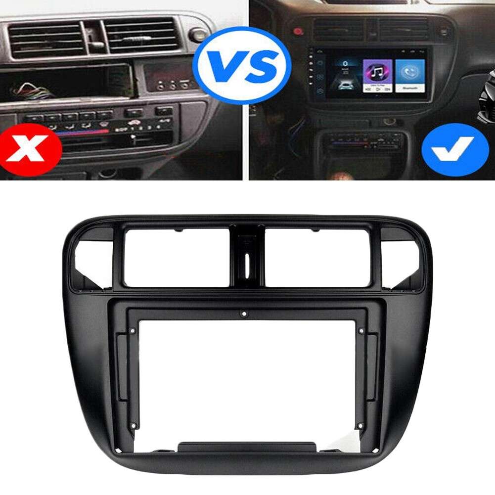 For For Civic 1996 2001 9inch Car Radio Stereo Fascia Frame Panel Trim