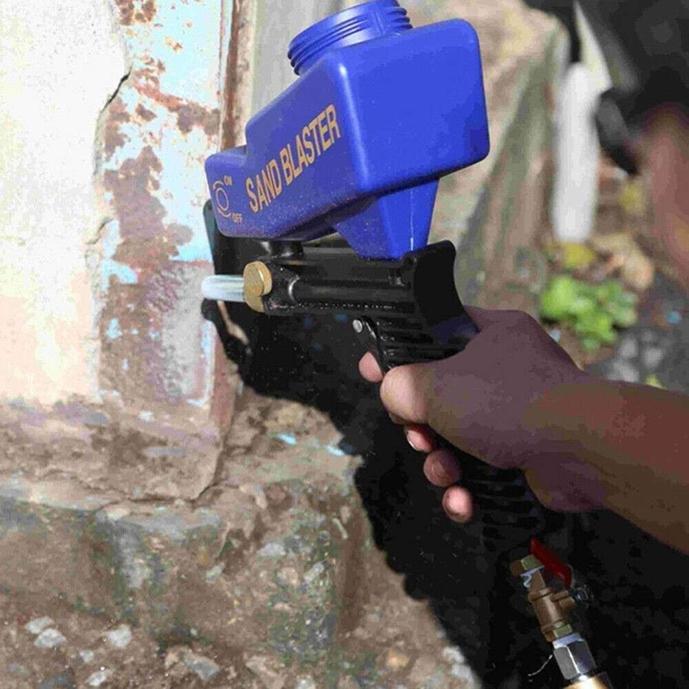 1 X Air Sandblasting Machine Hand Held Sand Blaster Portable Shot Media Blasting