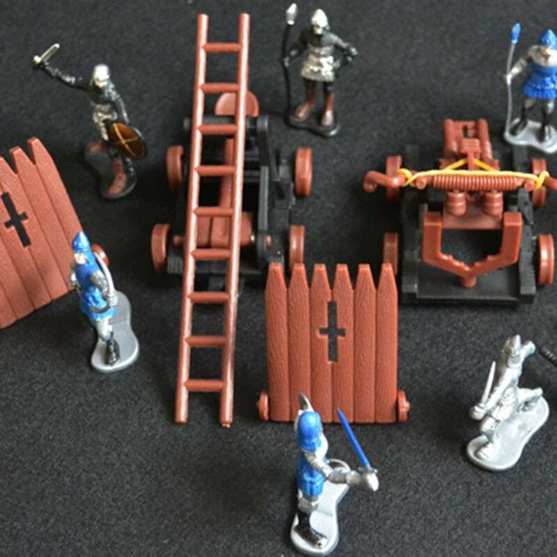 Soldiers Toy Medieval Castle Infantry Playset Decor Model Vintage-Knight