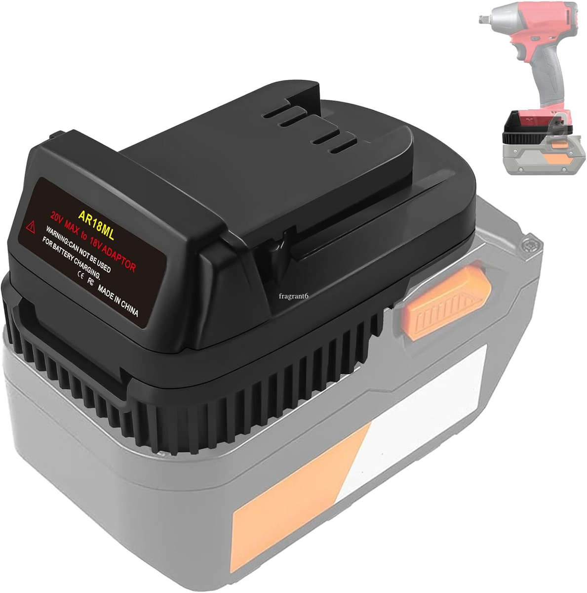Battery Adapter for Ridgid for AEG 18V Li-ion to for Milwaukee 18V Power Tool