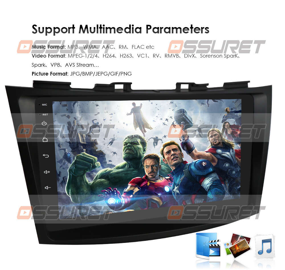 Android 12 Auto Car Radio Stereo Wifi CarPlay GPS Nav For Suzuki Swift 2011-2015