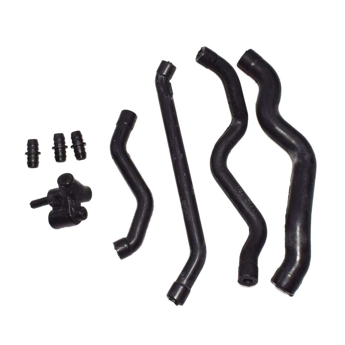 CRANKCASE VENTILATION VALVE COVER BREATHER HOSE KIT W/ CONNECTOR FOR Mercedes